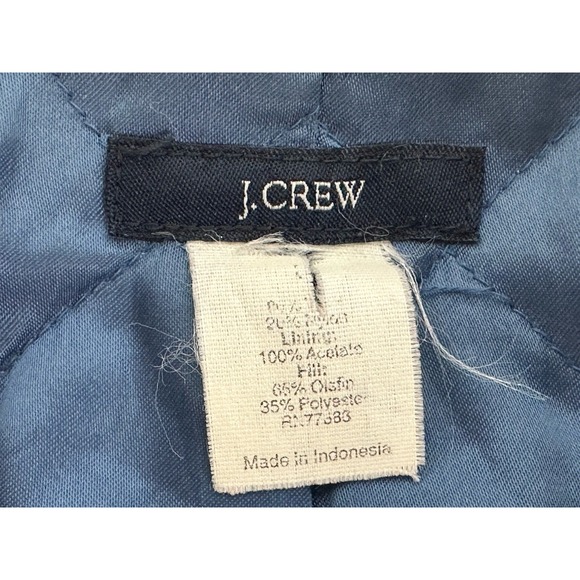 J Crew Wool Blend Double Breasted Peacoat Thinsulate Lining Tan M Neutral Mature - Picture 3 of 7